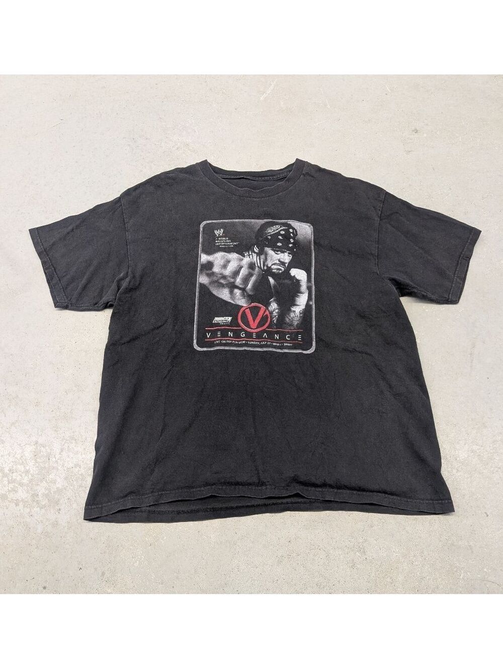 Undertaker WWE WWF Smackdown Vengeance PPV PROMO T-shirt